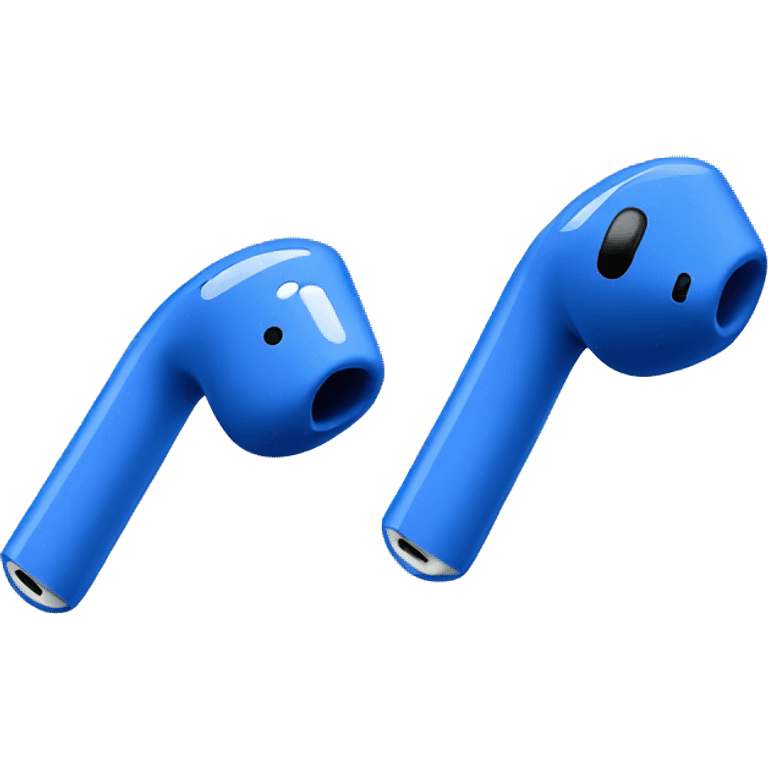 Blue AirPods emoji