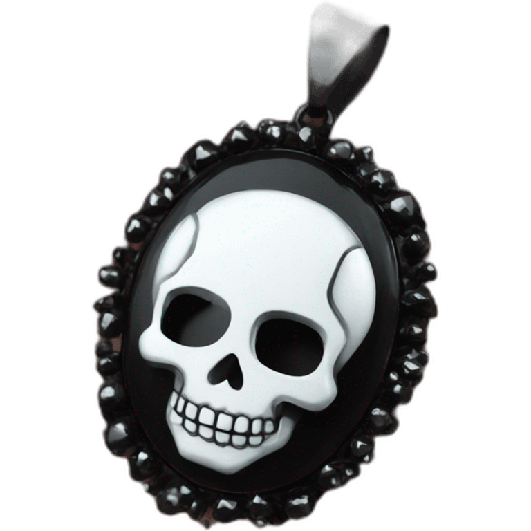 skull goth jewelry emoji