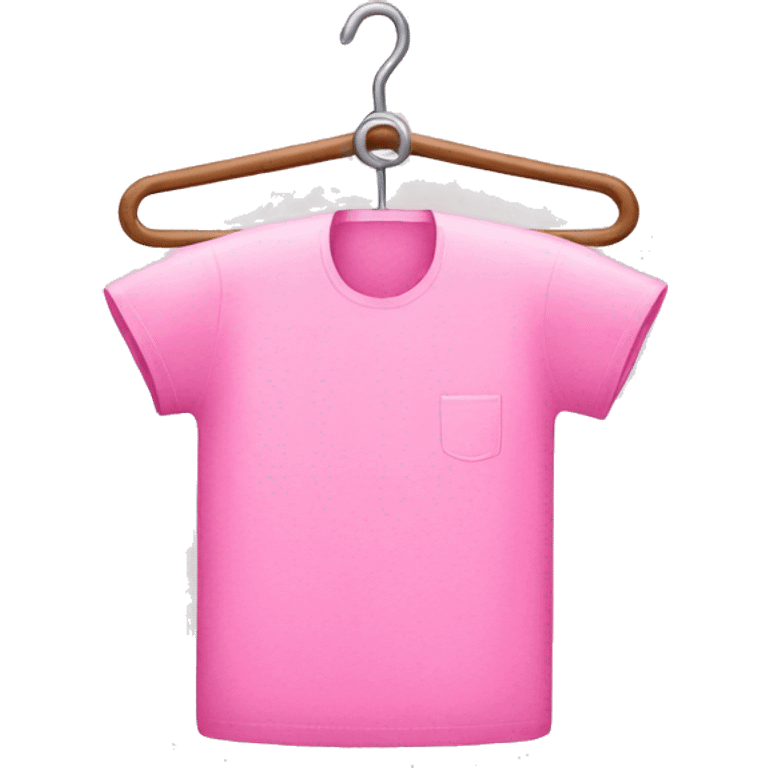 Pink laundry hanger emoji