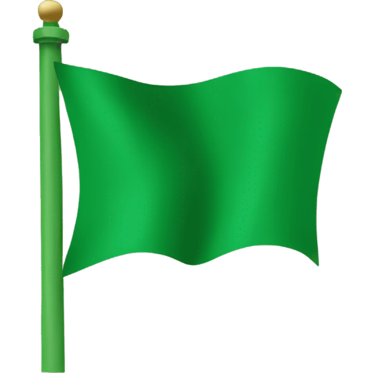 a green flag emoji