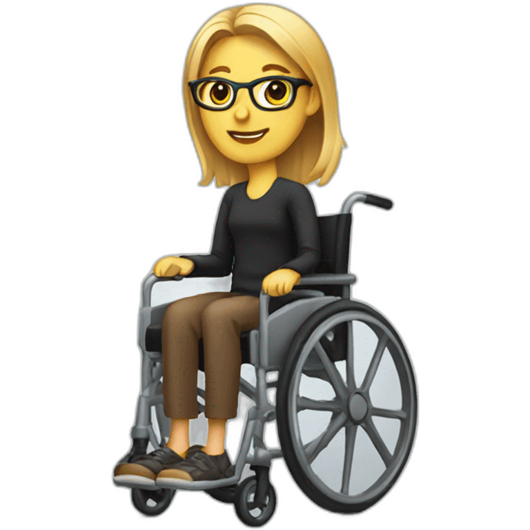 designer in a wheelchair emoji