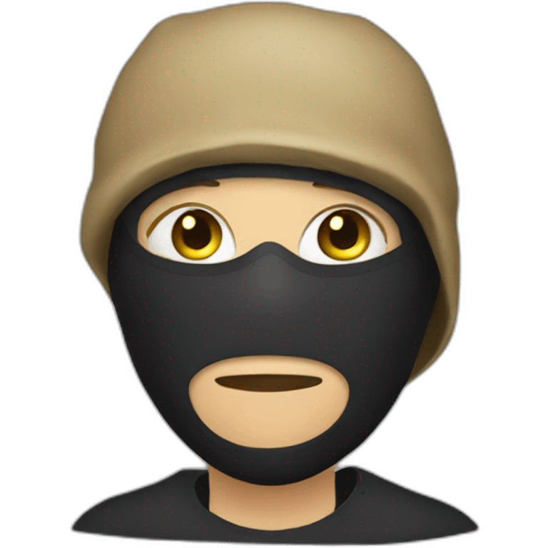 A thief wear mask emoji