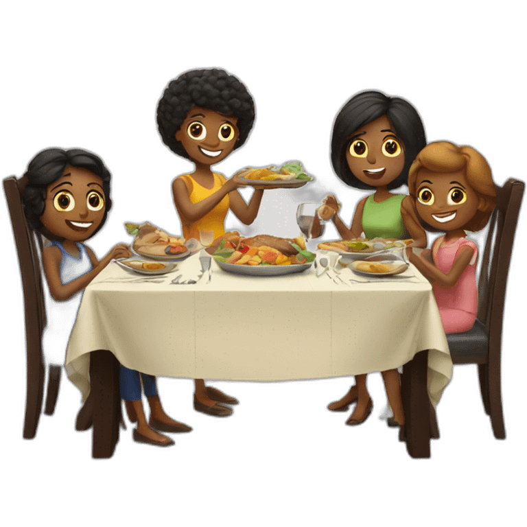 family dinner emoji