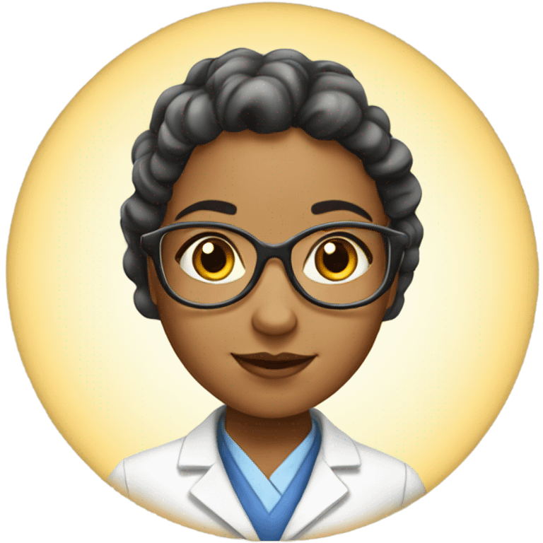 European girl scientist emoji