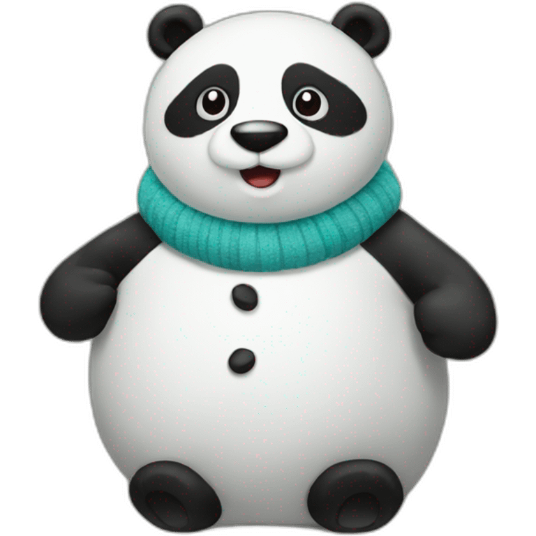 snowman panda emoji