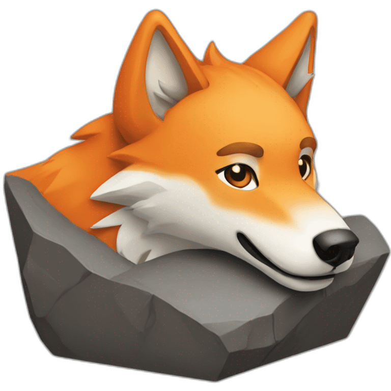 Orangea bouldering wolf emoji