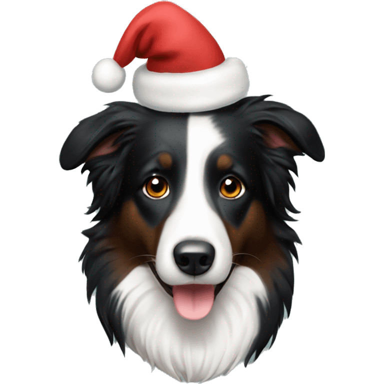 Border collie Christmas  emoji