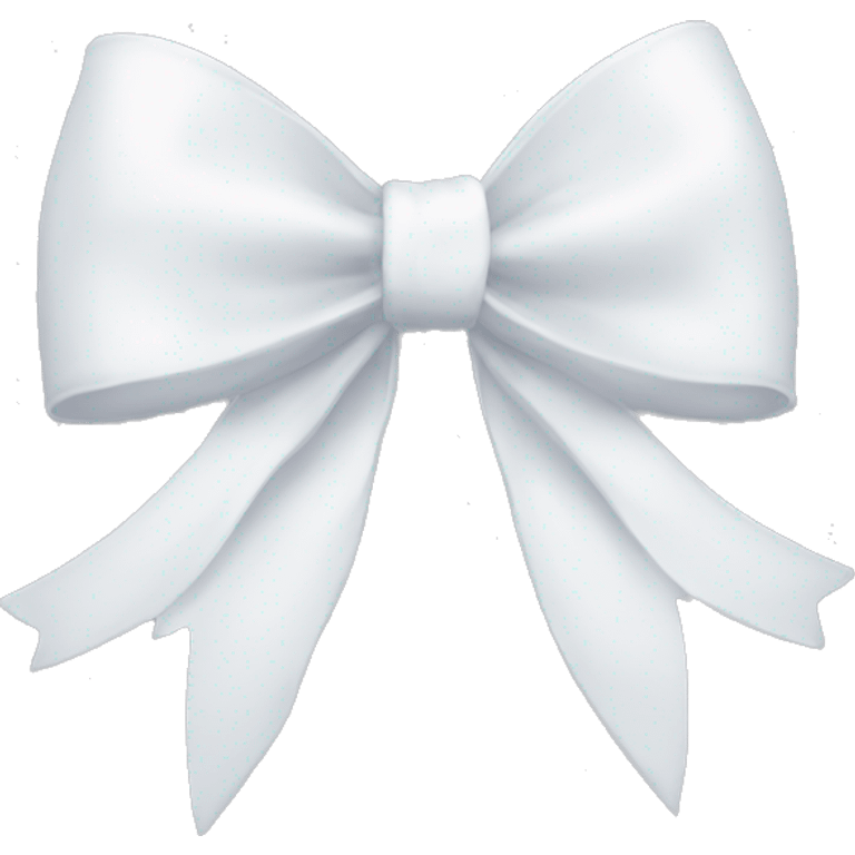 aesthetic white bow emoji