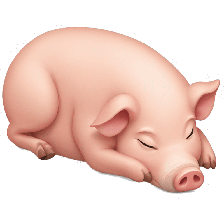 pig sleeping emoji