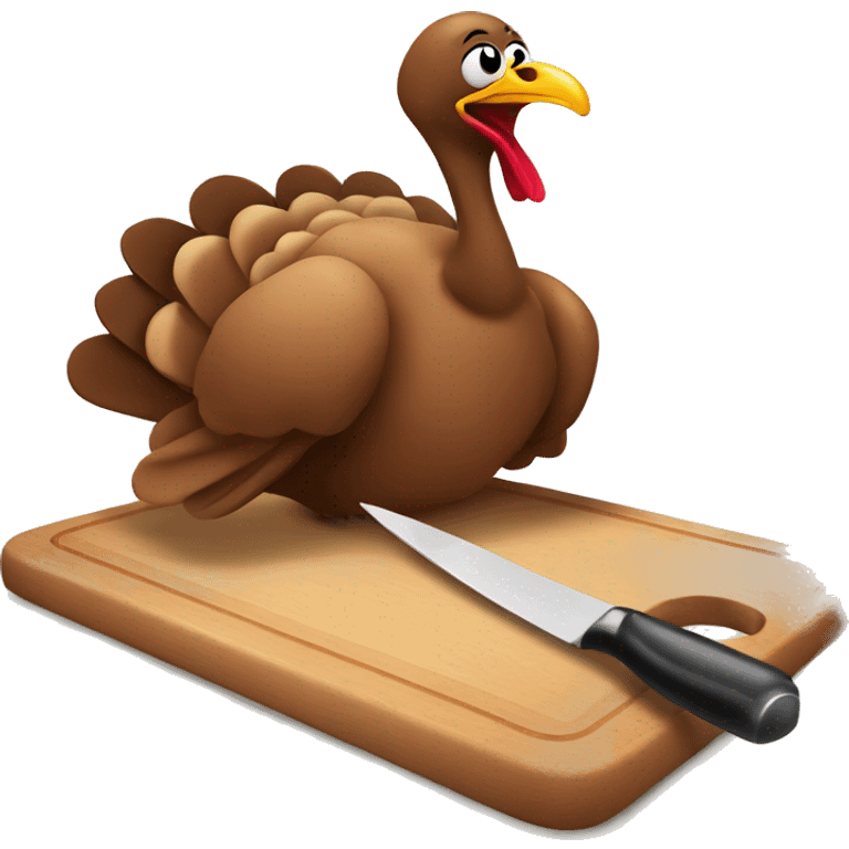 Turkey Builds a cutting board emoji