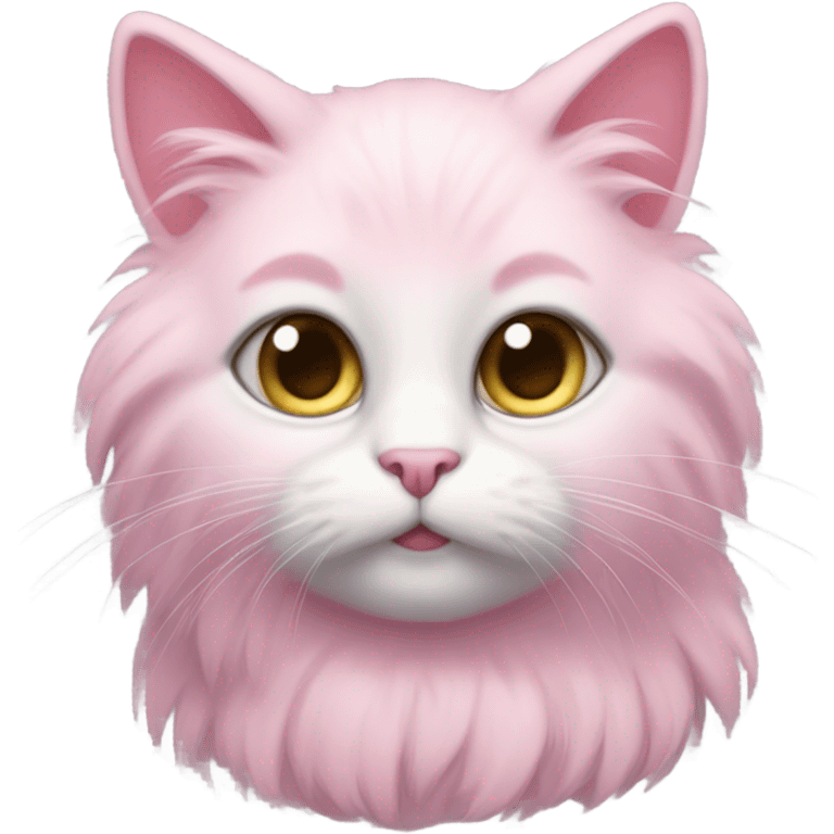 Pink cat emoji