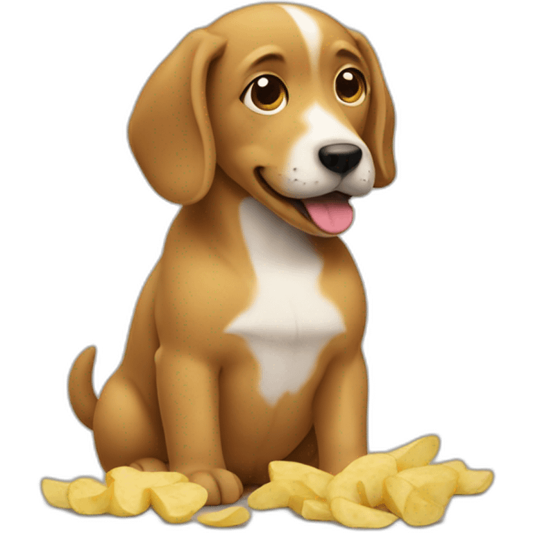 Dog Eating Potatoes emoji