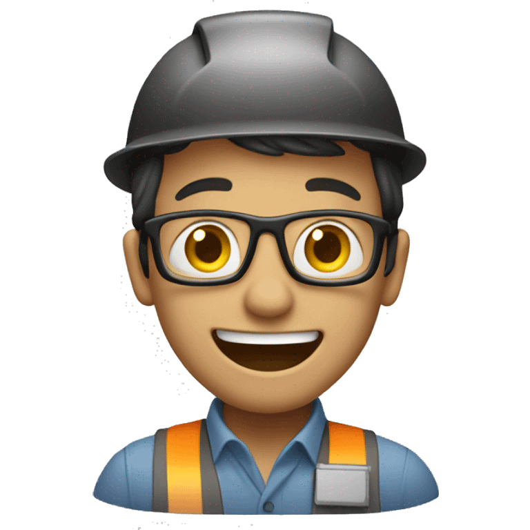 engineer excited and positive emoji