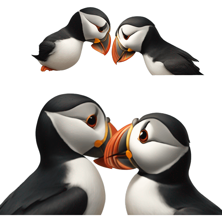 puffin kiss emoji