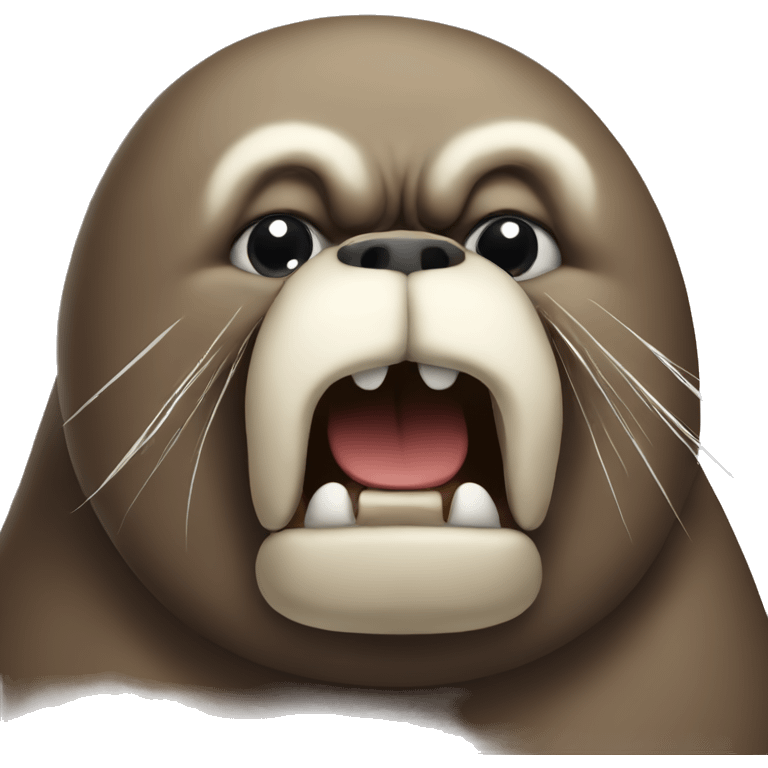 Angry walrus  emoji