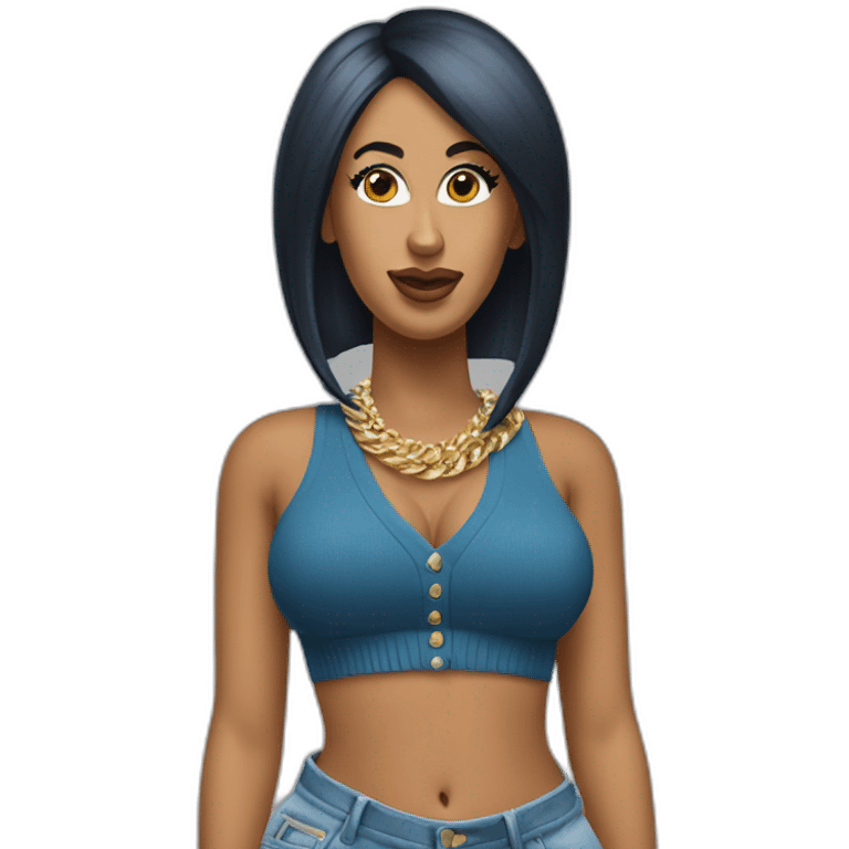 Cardi b full body emoji