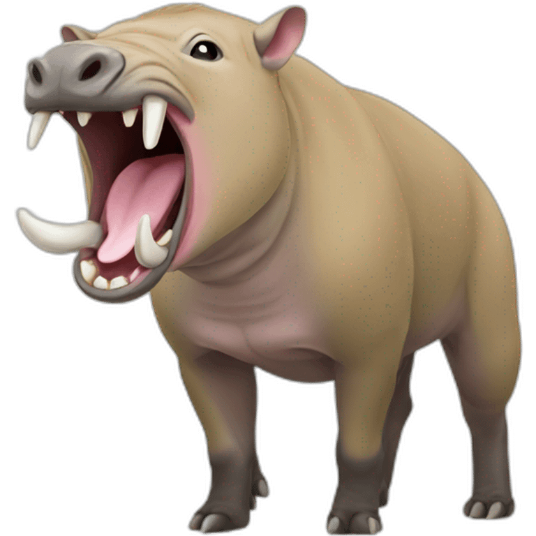 Babirusa Yawing emoji