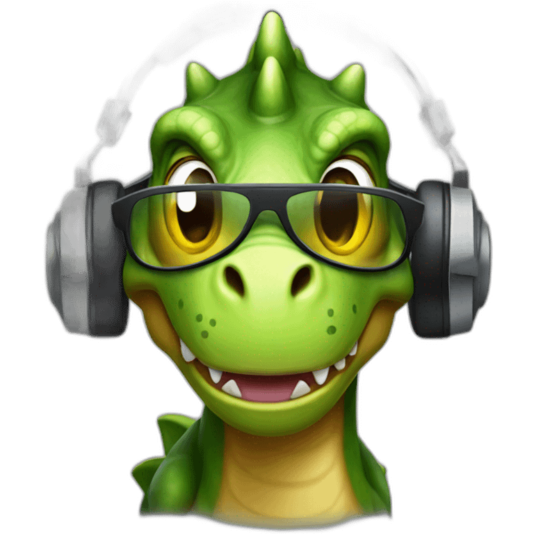 DJ Dinosaur emoji