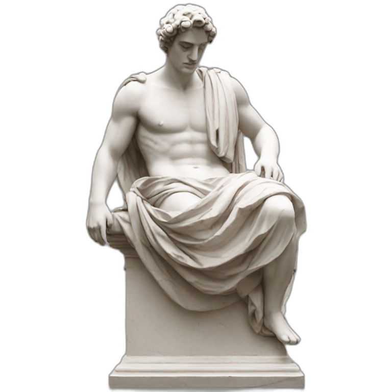 greek statue roll safe meme emoji