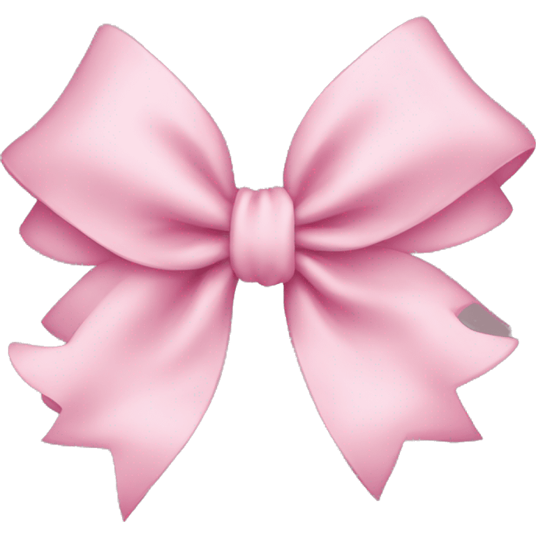 soft pink bow emoji