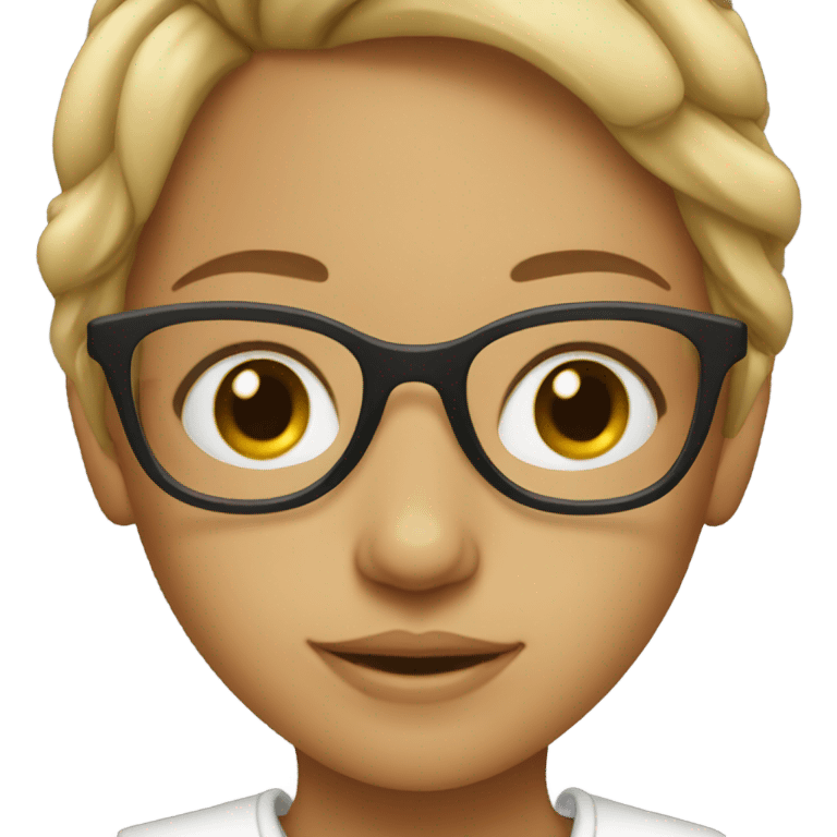 Girl with glasses emoji