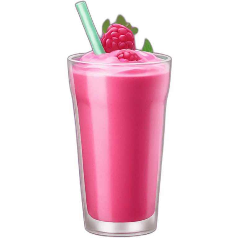 raspberry smoothie emoji