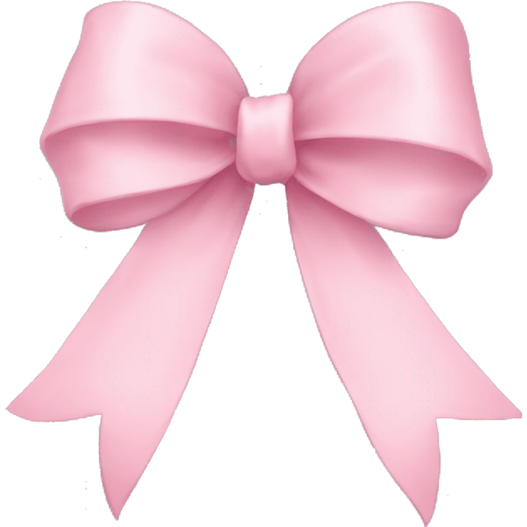 light pink ribbon bow emoji