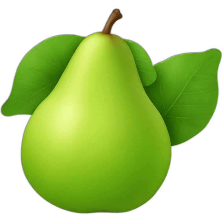 Poire verte emoji