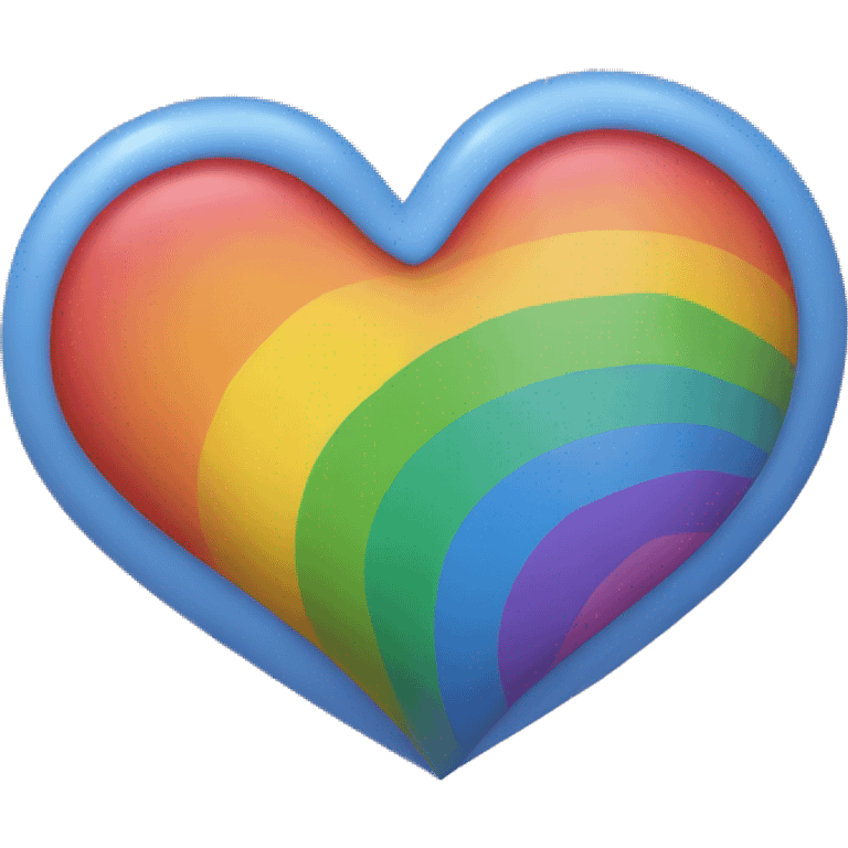 Rainbow heart emoji