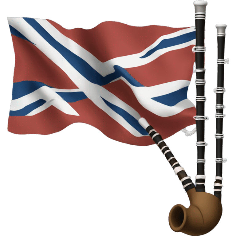 Bagpipes scotland flag emoji