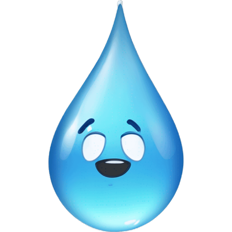 water droplet saying thank you emoji