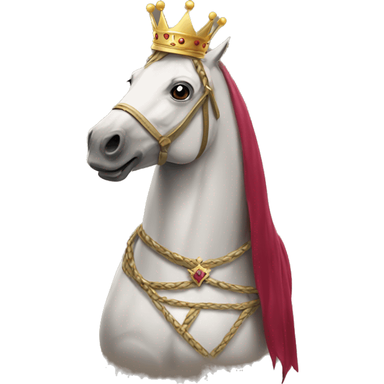 Horse with a crown  emoji