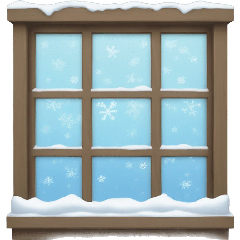 Snow window emoji