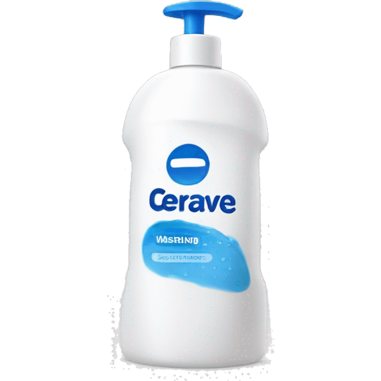 cerave washing foam bottle emoji