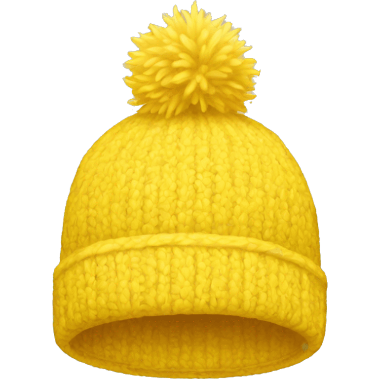 yellow winter hat emoji