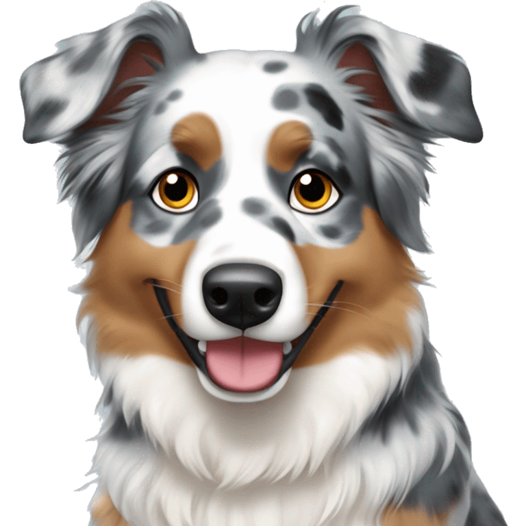 Blue Merle Australian shepherd  emoji