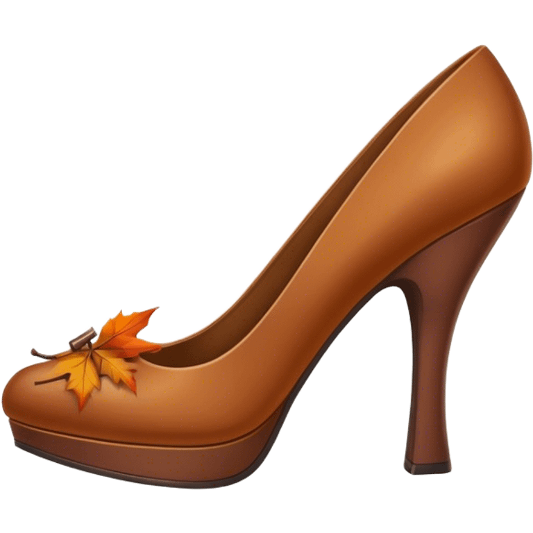 Autumn heels emoji