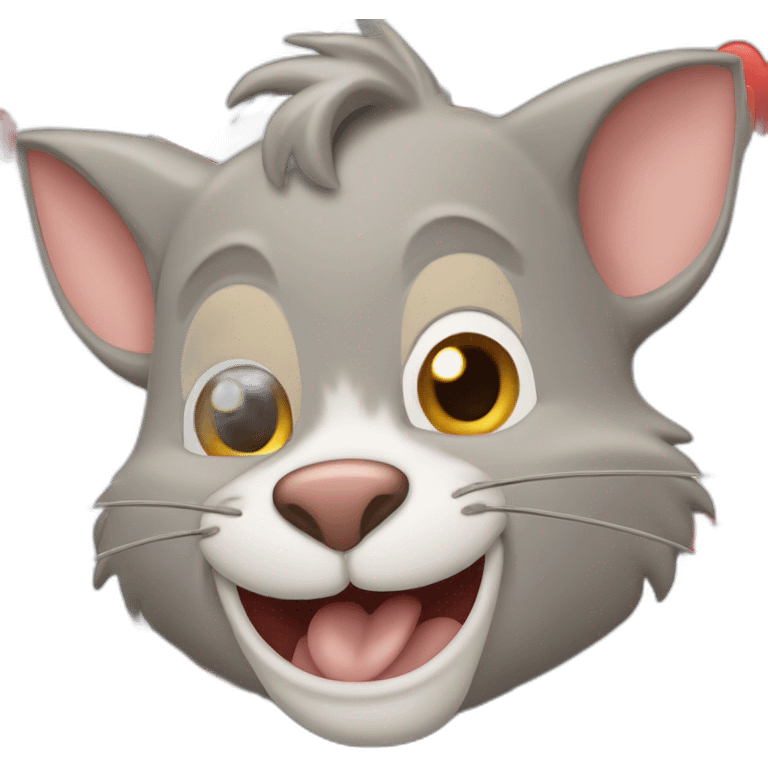 Jerry de tom et Jerry qui fait un coeur emoji