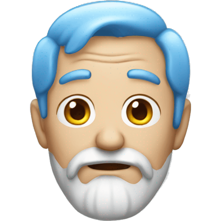 old man  with blue hair emoji