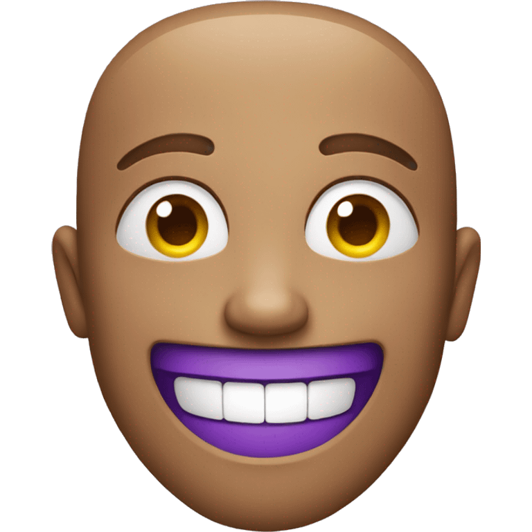 purple smiling face emoji