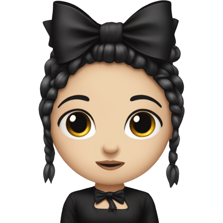 Goth girly bow emoji