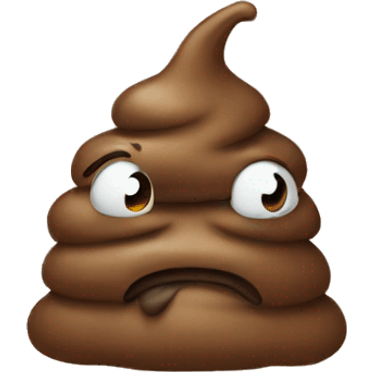 sad poo emoji