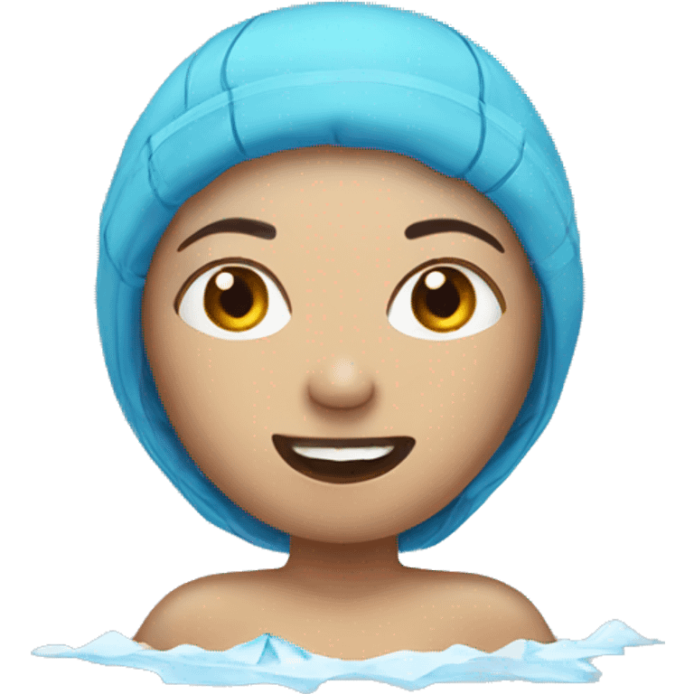 Women in ice swiming emoji