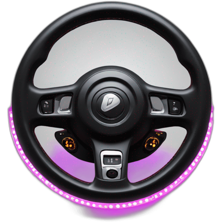 tuning bosozoku wheel with led lights and knobs emoji