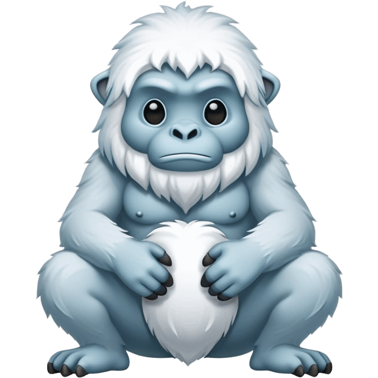 squatting yeti  emoji