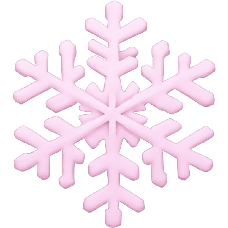 pastel pink snowflake  emoji