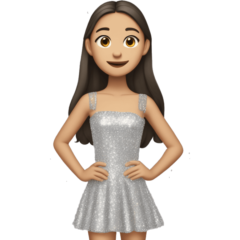 Olivia Rodrigo with the sparkly dress ￼ emoji