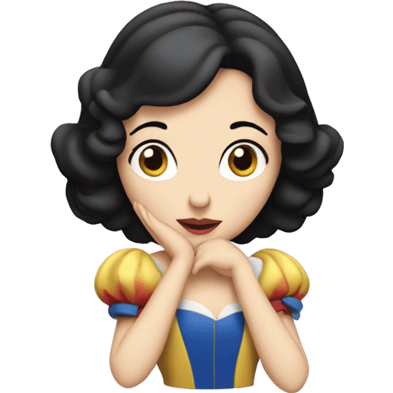 snow white with head in hand emoji