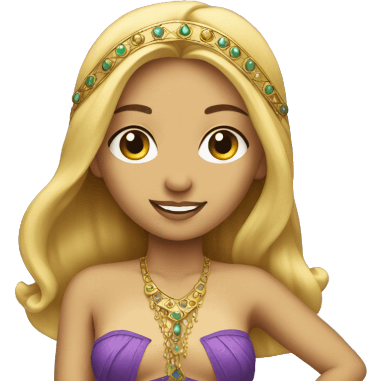 Blonde Girl Emoji who is a belly dancer emoji