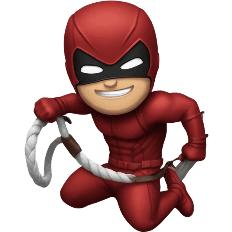 Daredevil marvel with whip  emoji